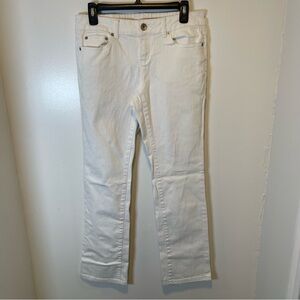 DKNY white straight leg‎ jeans women's size 8